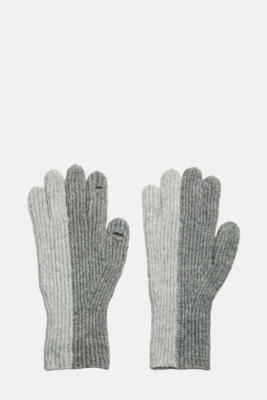 Gants de main tricotées Pieces Pieces avec deux couleurs et et couleur une ouverture.