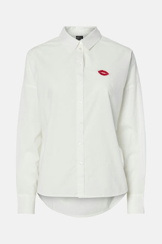 Chemise à manches longues - blanc - PIECES®