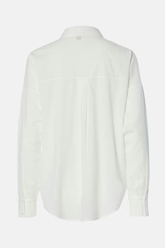 Blouse blanche à manches longues de PIECES®, vue de derrière.