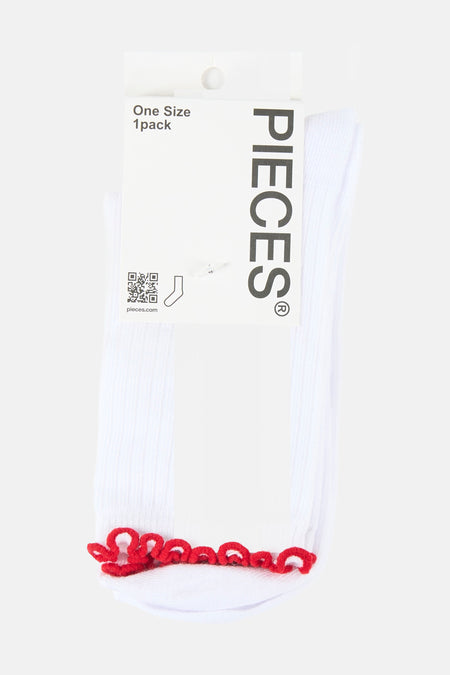 Chaussettes blanc - PIECES®