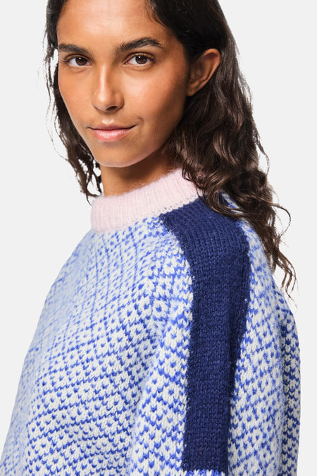 PCREMIX LS HIGH NECK KNIT BC
