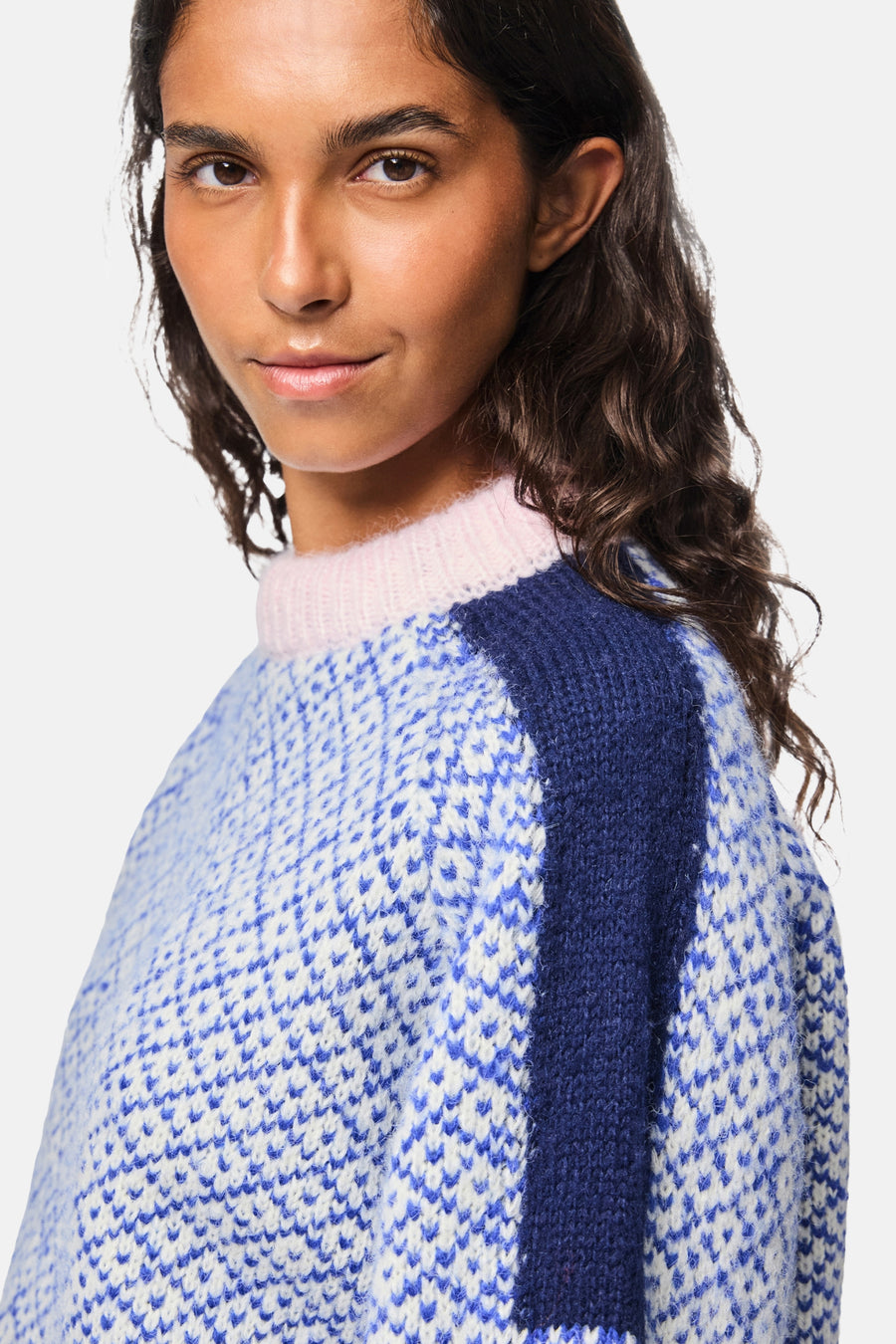 Pull à col rond - Multicolore - PIECES®