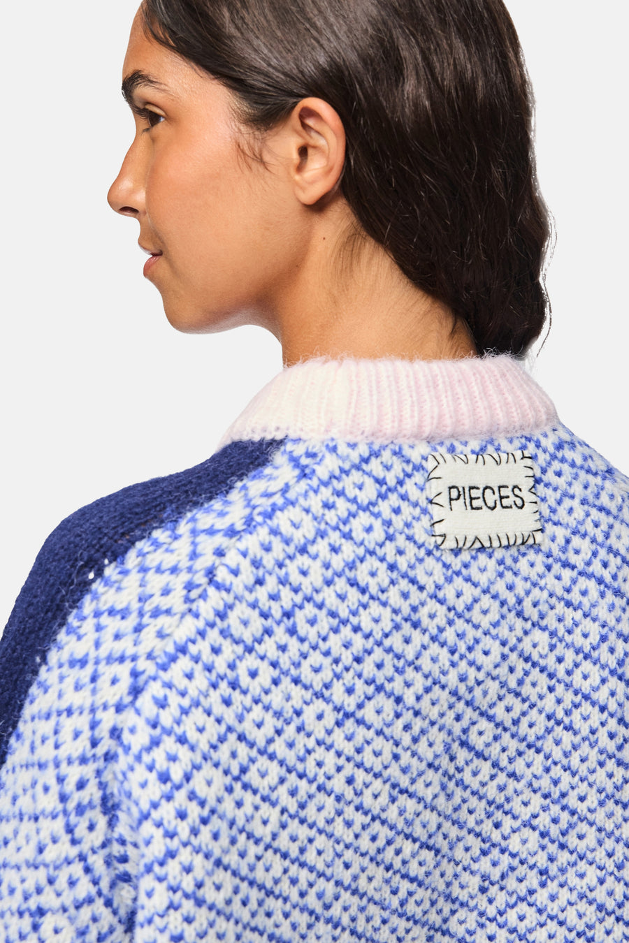 Pull à col rond - Multicolore - PIECES®