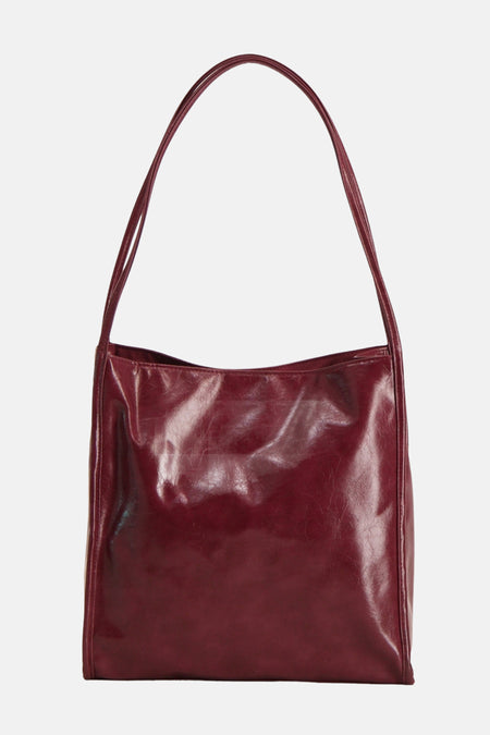 PCMALOU PATENT SHOPPING BAG WB