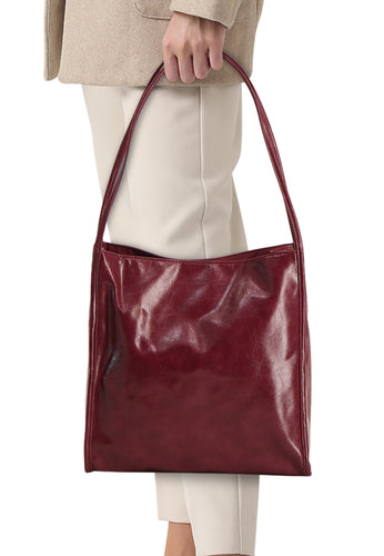 PCMALOU PATENT SHOPPING BAG WB