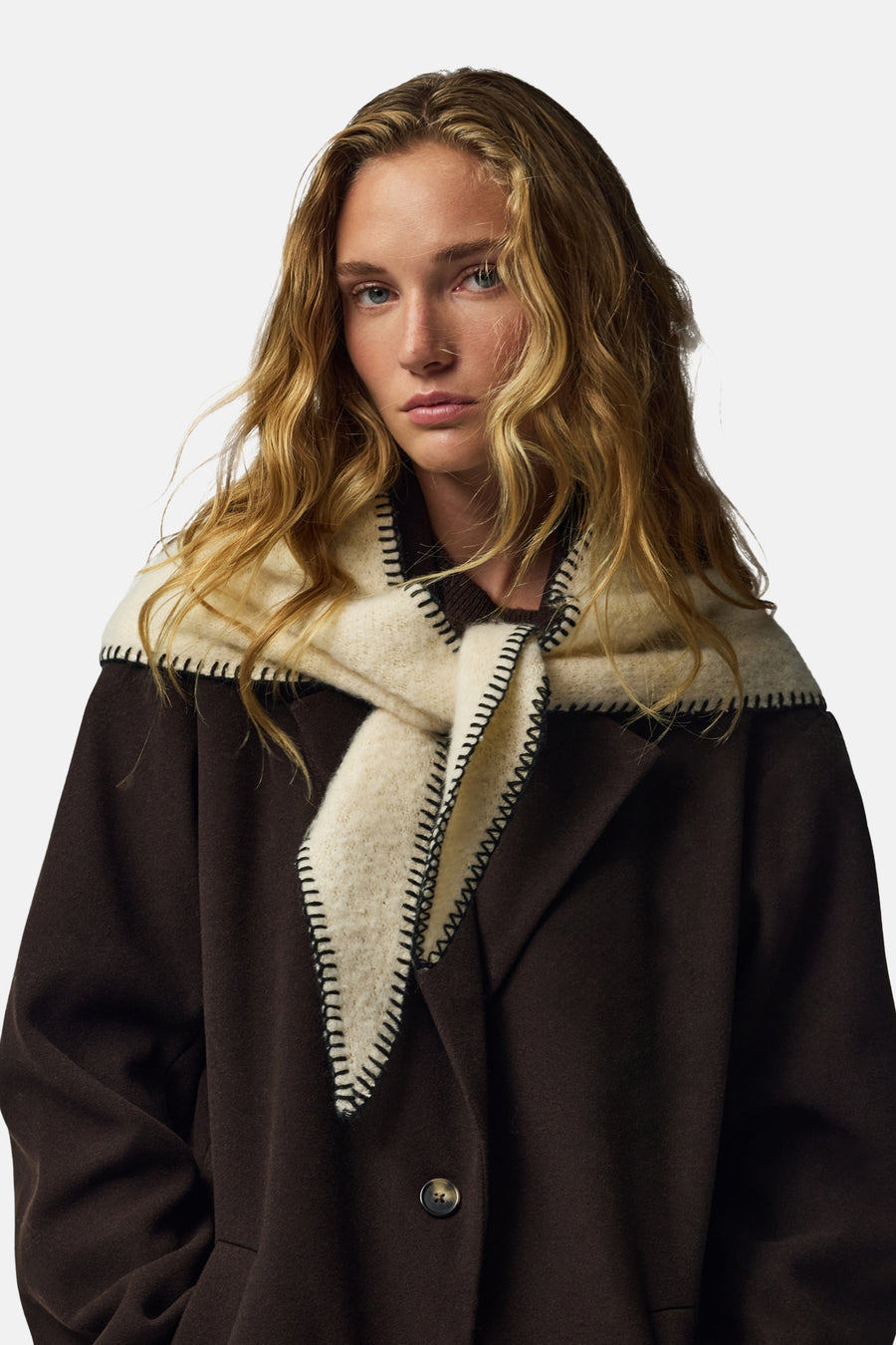 Foulard brun - PIECES®