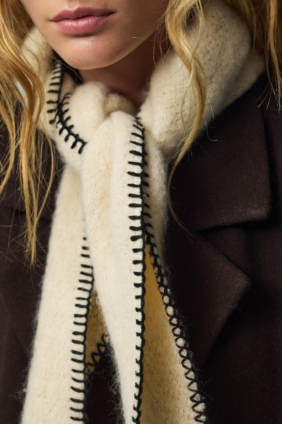 Foulard brun - PIECES®