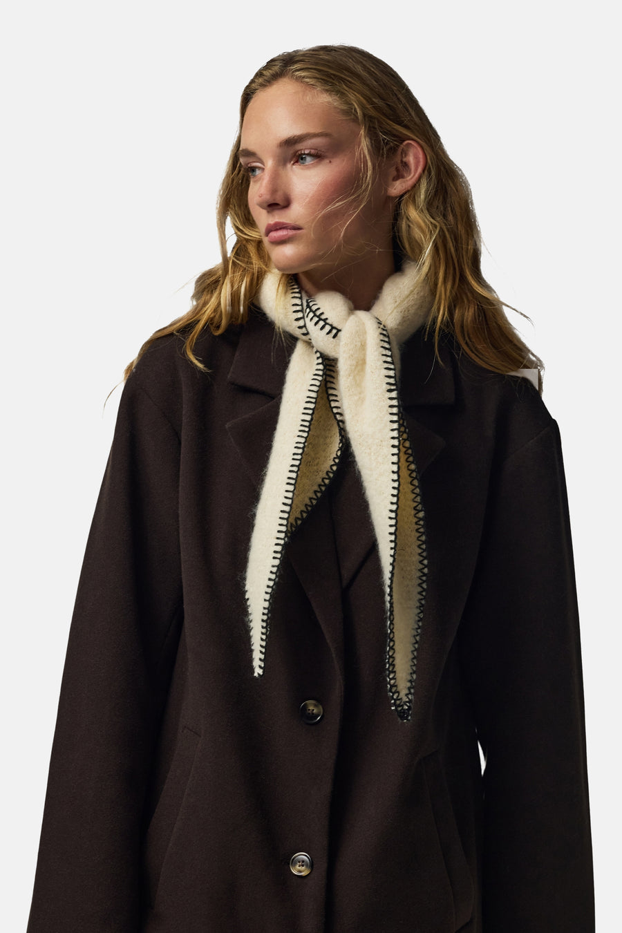Foulard brun - PIECES®