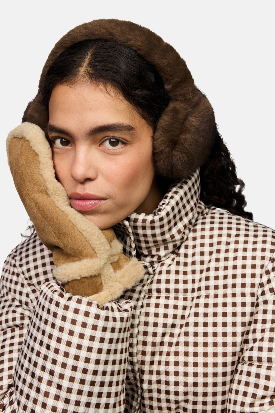 Moufles cognac - PIECES®