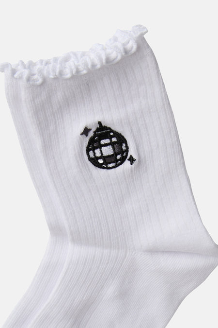 Chaussettes blanc - PIECES®