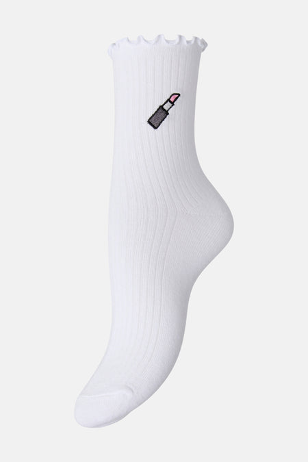 Chaussettes blanc - PIECES®