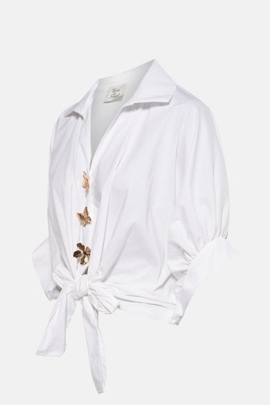 Chemise à manches courtes - blanc