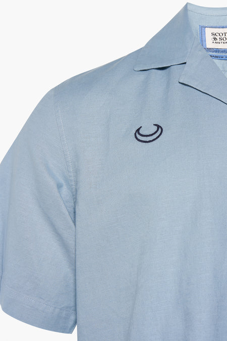 Chemise à manches courtes - bleu