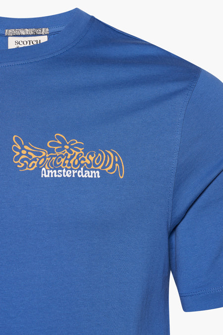 T-shirt (manches courtes) Bleu - SCOTCH & SODA