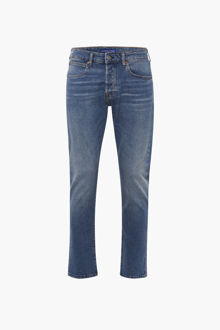 Jeans straight Mid blue denim - SCOTCH & SODA