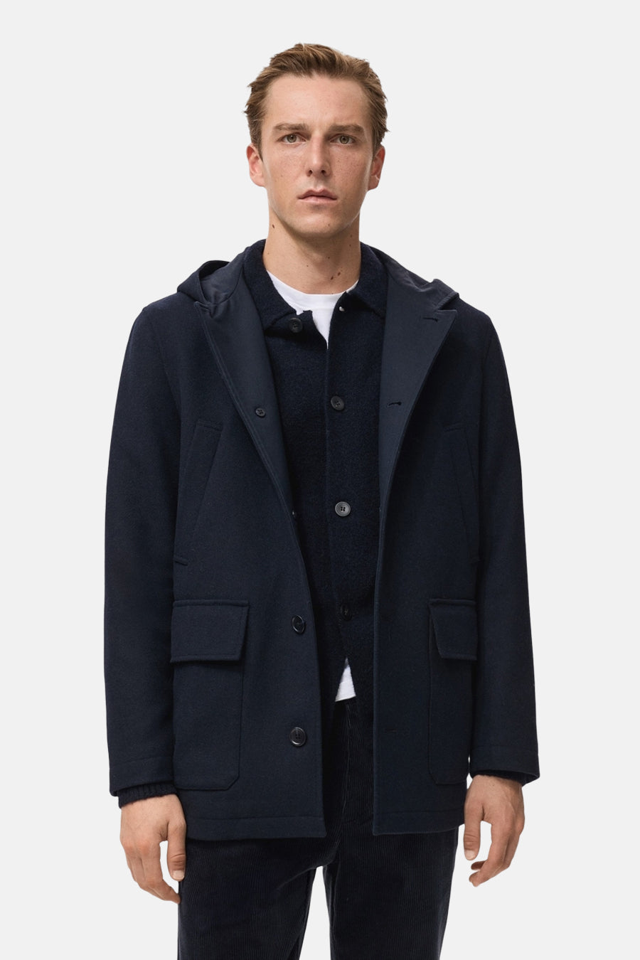 Veste courte - Bleu foncé - MANGO - 1