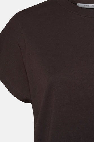 T-shirt à manches courtes - brun - MANGO