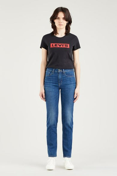 Straight jeans  - mid blue denim