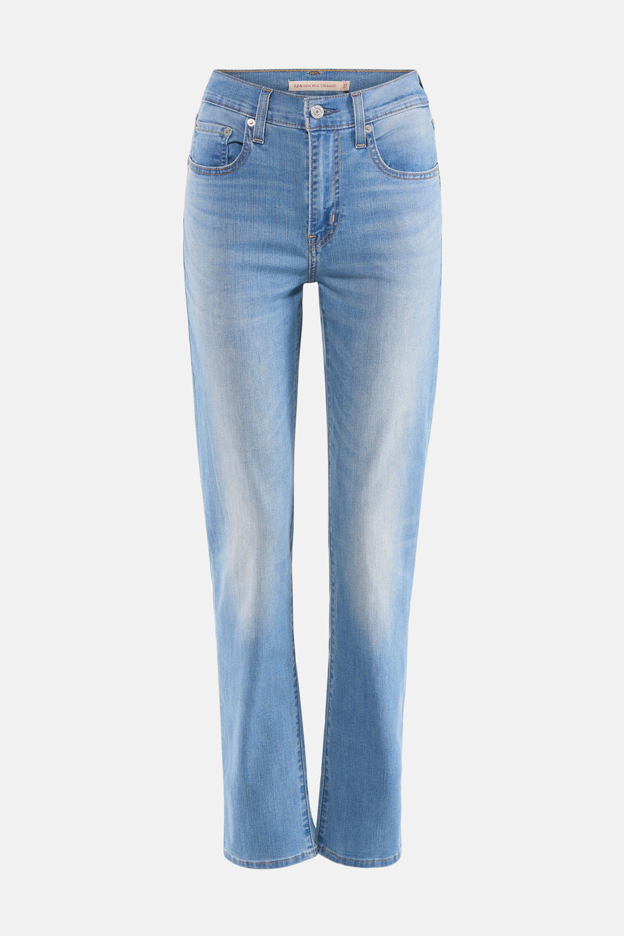 Jean droit bleu clair de Levi's®, avec détails de poche et fermeture à boutons.