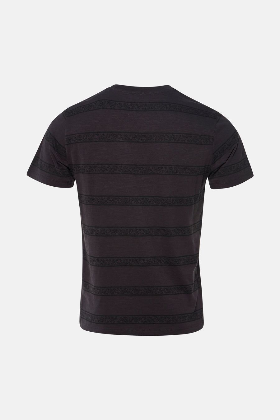 T-shirt noir à manches courtes de Levi's®, avec détails rayés et motif.