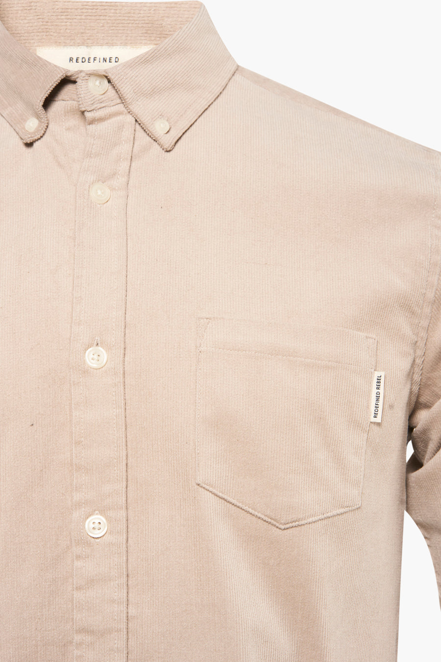 Chemise &agrave; manches longues - beige