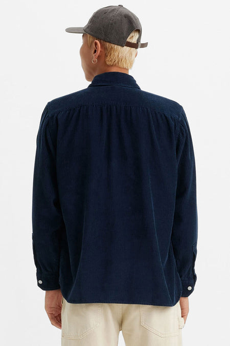 Chemise à manches longues - bleu