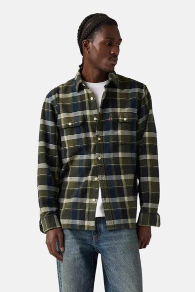 Multikleurig overhemd met lange mouwen van Levi's, met een ruitpatroon, knoopsluiting en borstzakken.