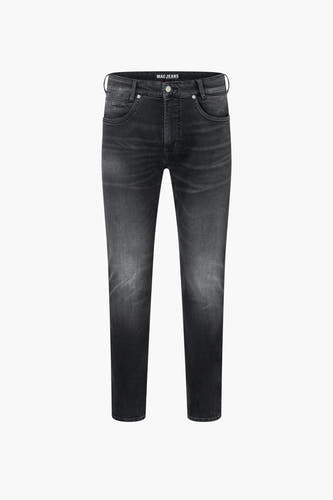 Jean droit gris anthracite de MAC Jeans, avec une subtile texture stonewashed.