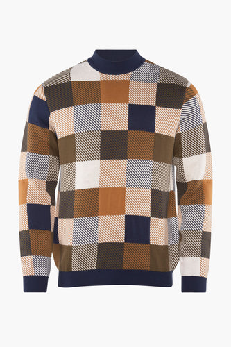 Pull à col rond - multicolore