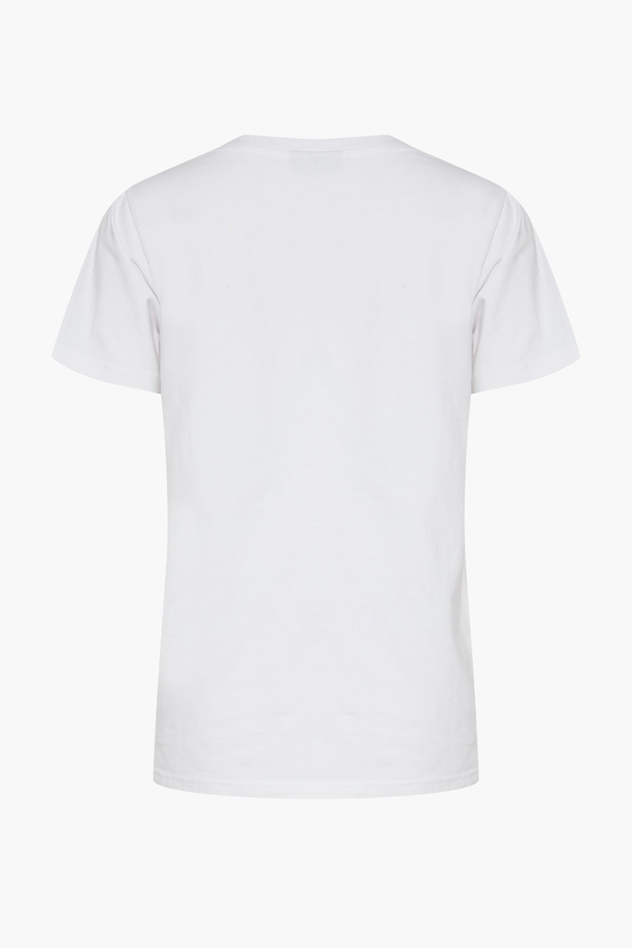 Wit T-shirt van Fransa, achterkant in effen wit.
