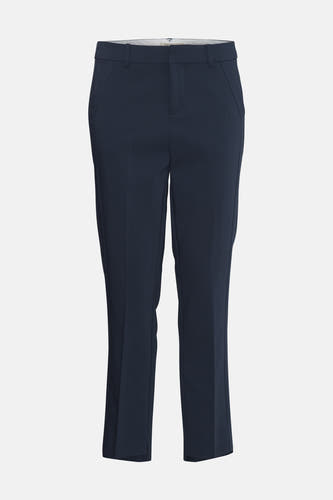 Chino bleu de France, couleur unie et coupe classique.