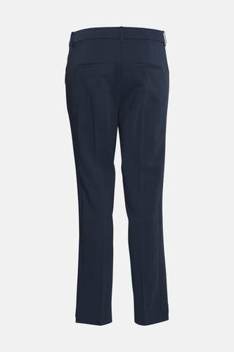 Jean bleu de France, vu de l'arrière avec des poches passepoilées et des boucles de ceinture.