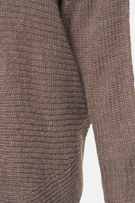 Pull à col rond - brun