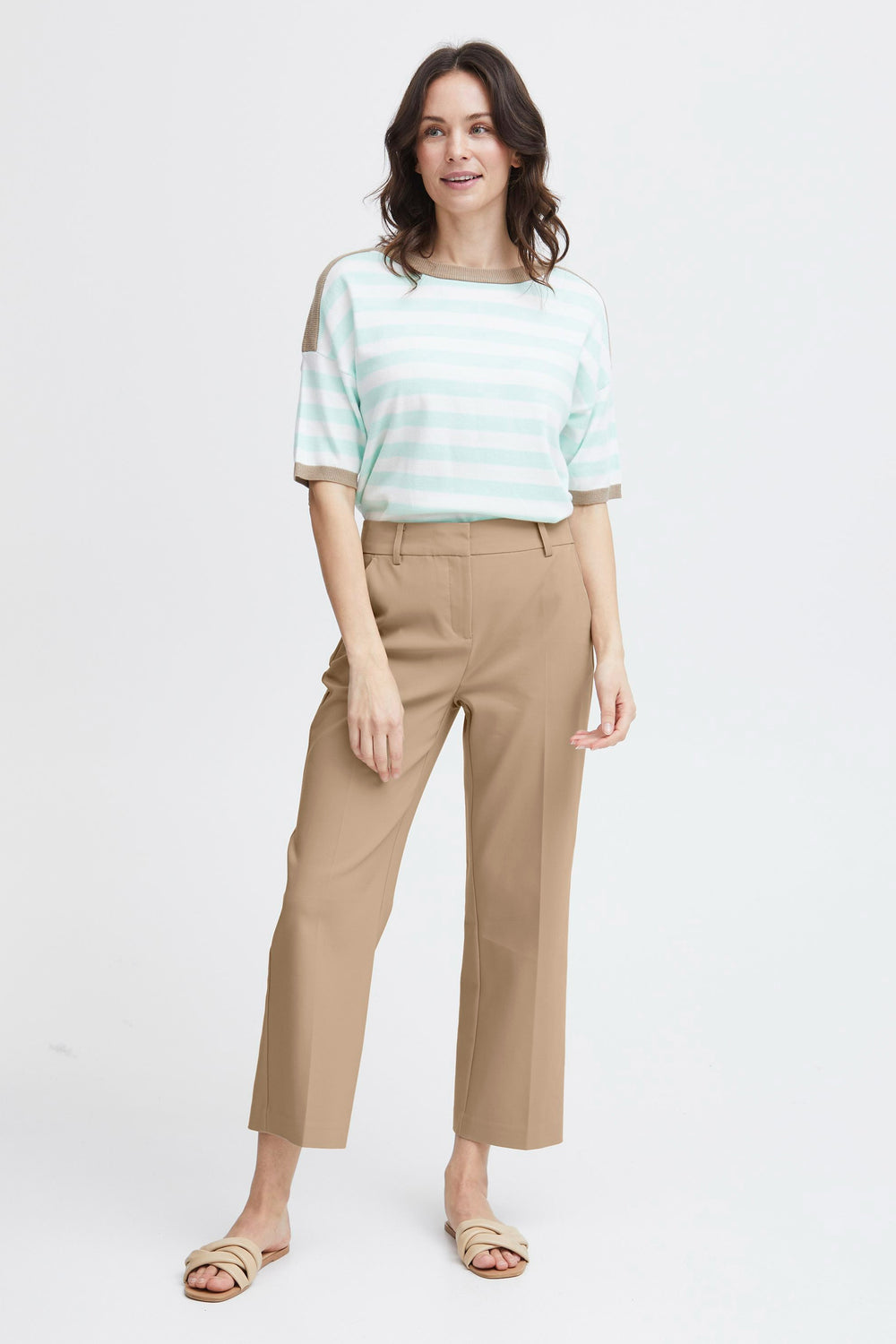 Pantalon de costume Beige - Fransa®