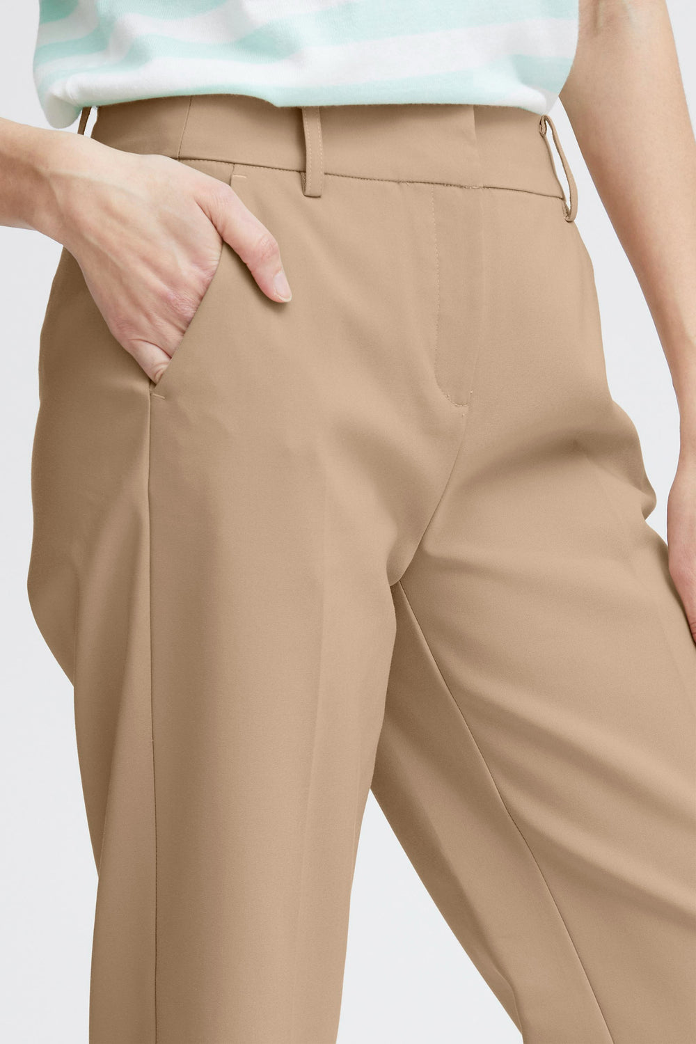 Pantalon de costume Beige - Fransa®