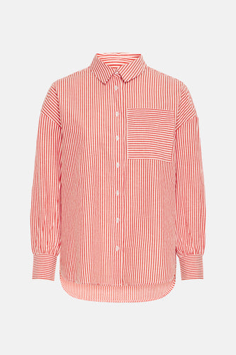 Chemise à manches longues - rouge - Fransa®