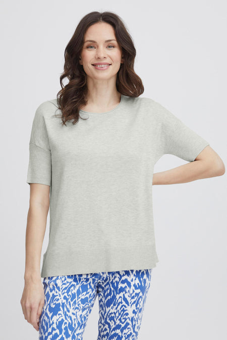 Pull col O Gris - Fransa®