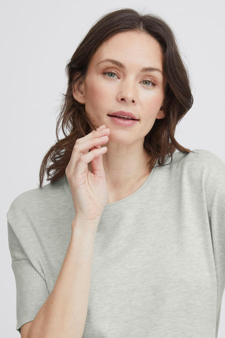Pull col O Gris - Fransa®