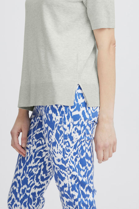 Pull col O Gris - Fransa®