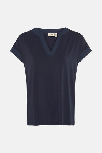 Blouse à manches courtes - bleu