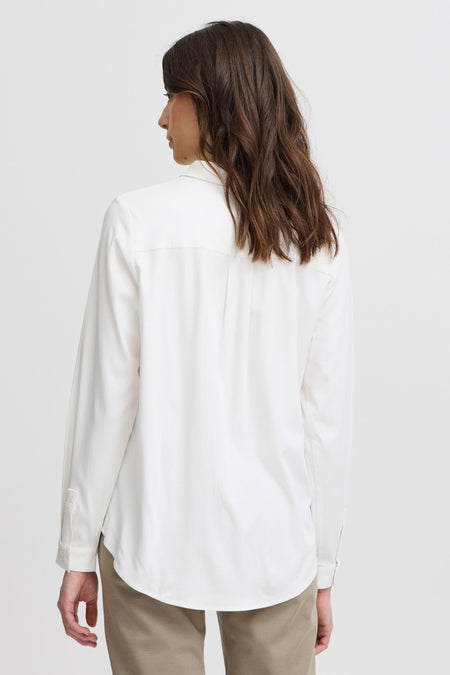 Chemise à manches longues - blanc