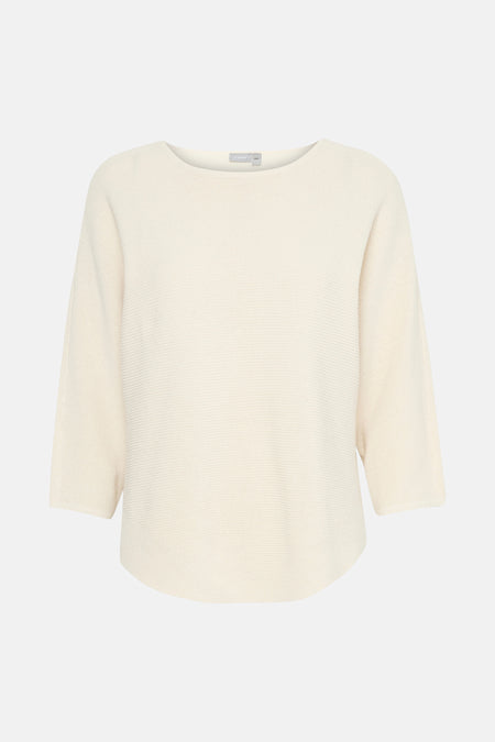 Pull à col rond - écru