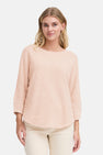 Pull col O rose - Fransa®