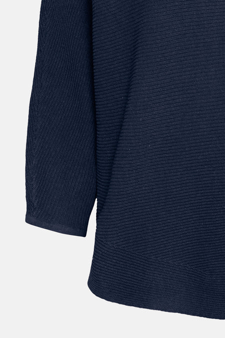 Pull à col rond - bleu