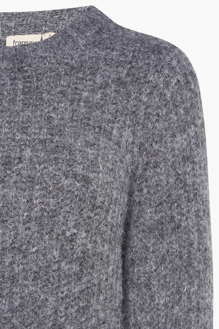 Pull à col rond - gris