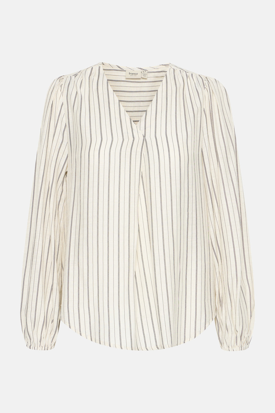 Blouse à manches longues - beige - Fransa®