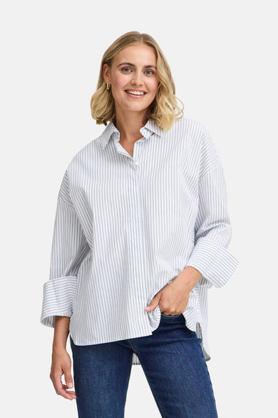 Chemise à manches longues - bleu