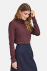 Pull à col roulé - rouge