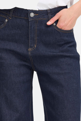 Jeans wide dark blue denim - Fransa® - Fransa® - 7
