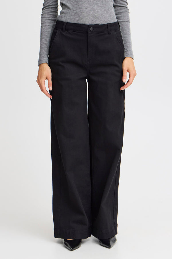 Jeans wide Noir - Fransa®